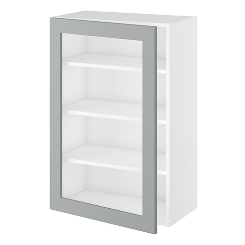 Kitchn Vitrineskab 3 hylder og 1 låge H:896 D:320 B:500